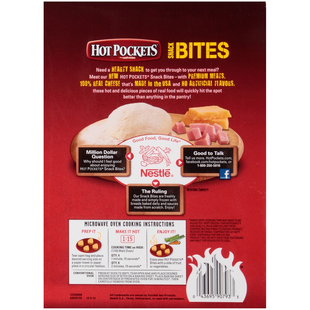 slide 4 of 14, HOT POCKETS Hickory Ham & Cheddar Snack Bites, 24 oz bag, 24 oz