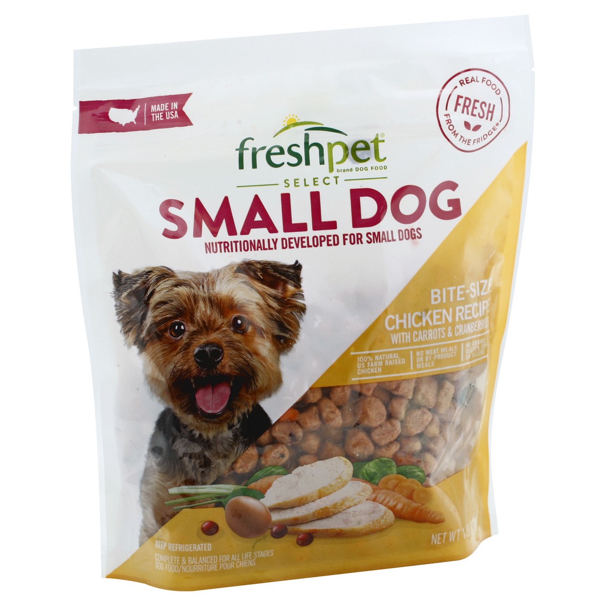 slide 7 of 9, Freshpet Bite Size Small Dog Chicken Recipe Dog Food 1 lb, 1 lb