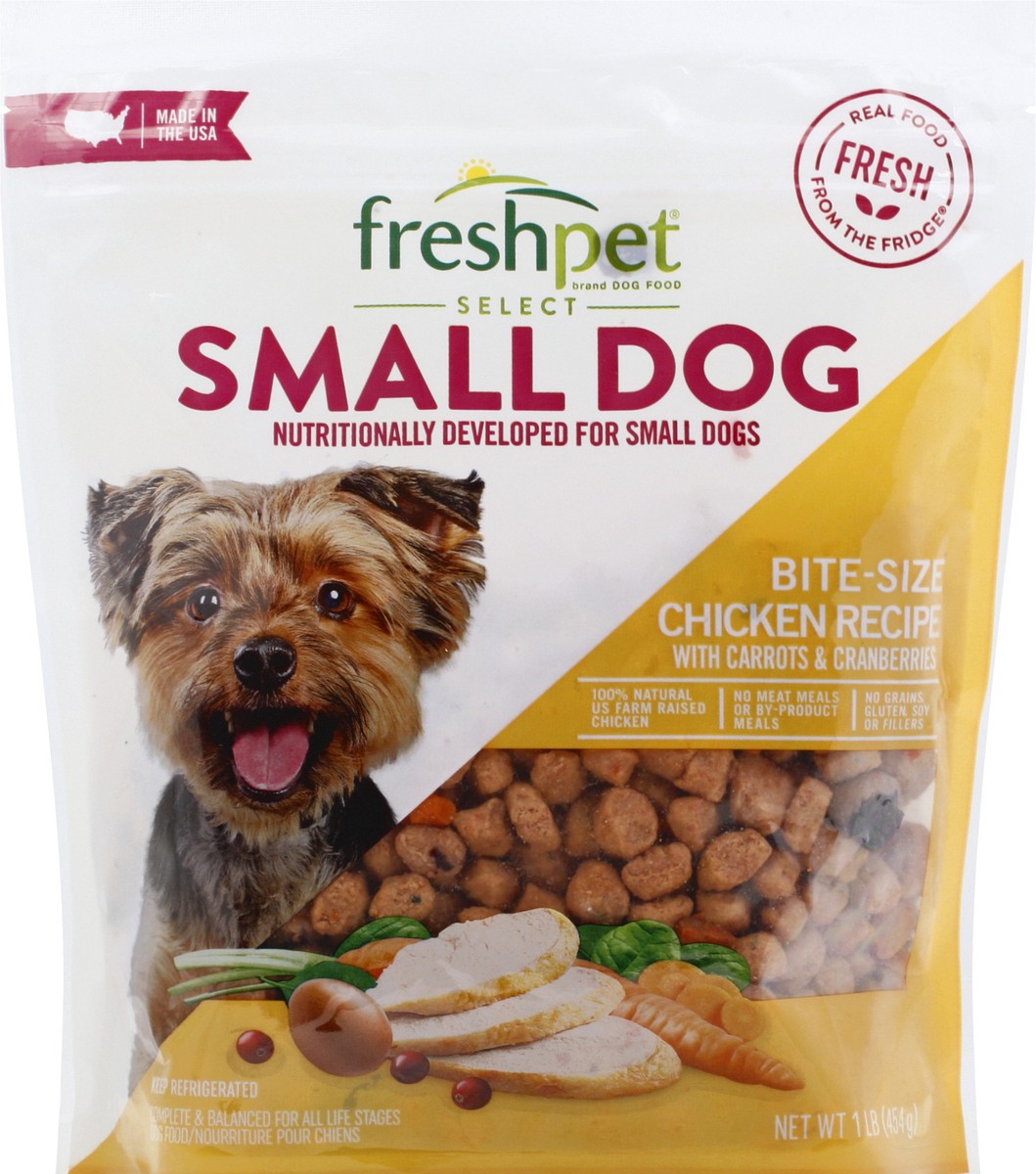 slide 4 of 9, Freshpet Bite Size Small Dog Chicken Recipe Dog Food 1 lb, 1 lb