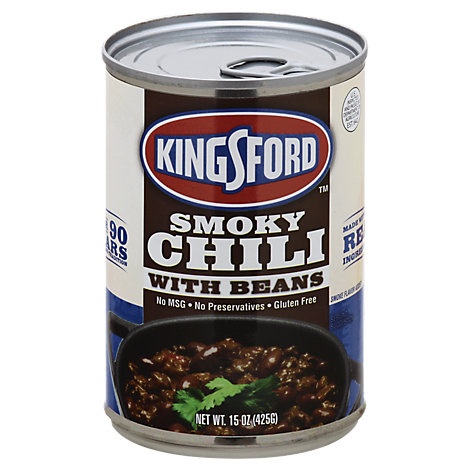 slide 1 of 1, Kingsford Smoky Chili W/ Beans, 15 oz