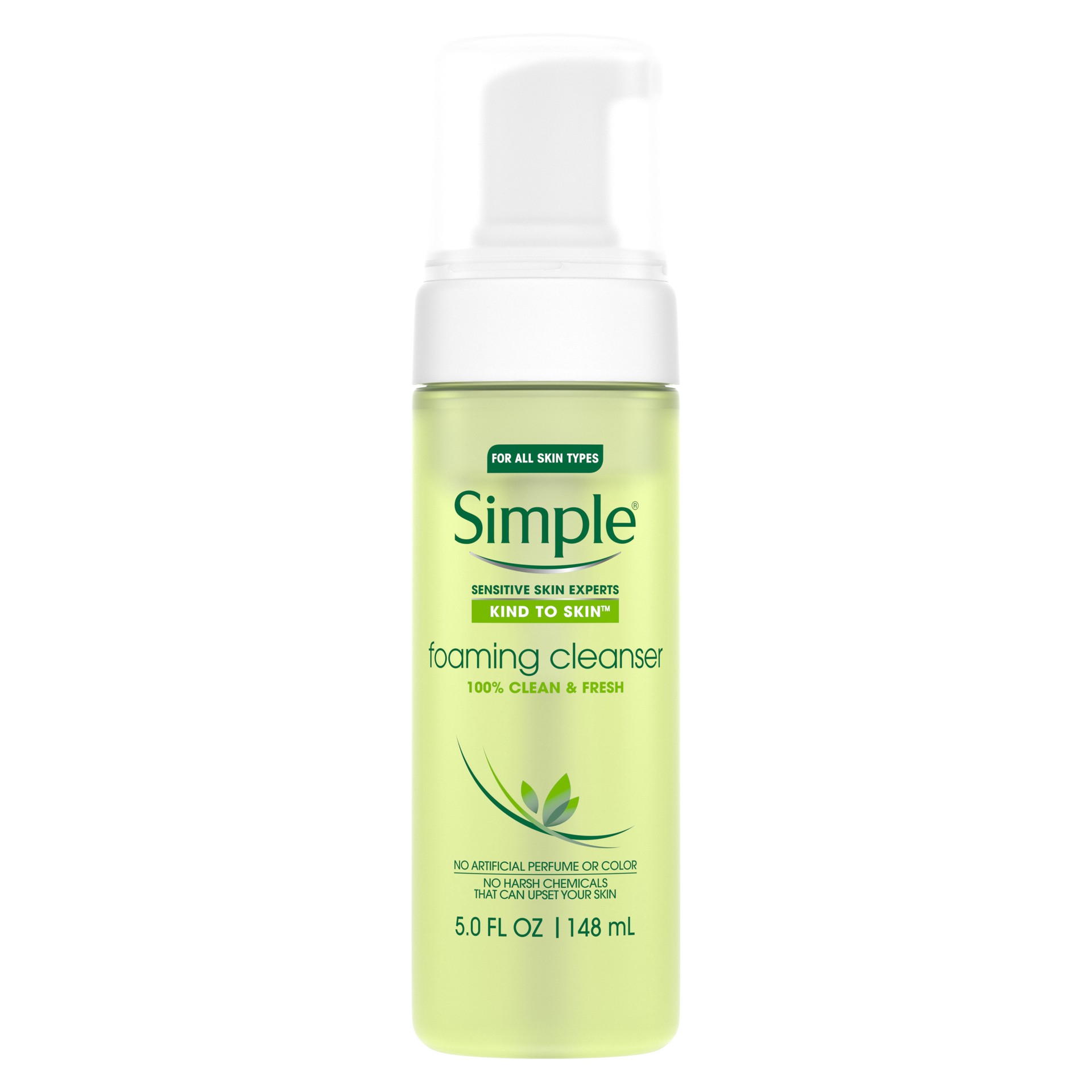 slide 1 of 4, Simple Facial Cleanser Foaming, 5 oz, 5 oz