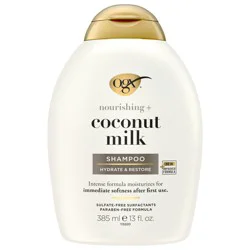 OGX Nourishing + Coconut Milk Moisturizing Hair Shampoo, 13 fl. oz