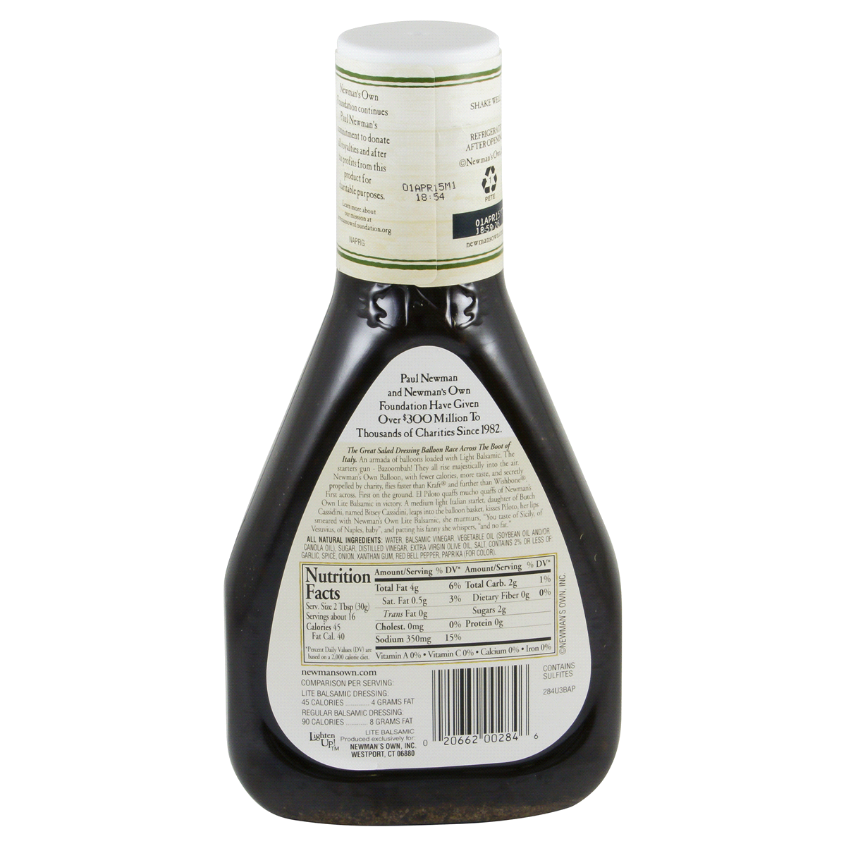 slide 4 of 4, Newman's Own Light Caesar Dressing 16 fl oz, 16 fl oz