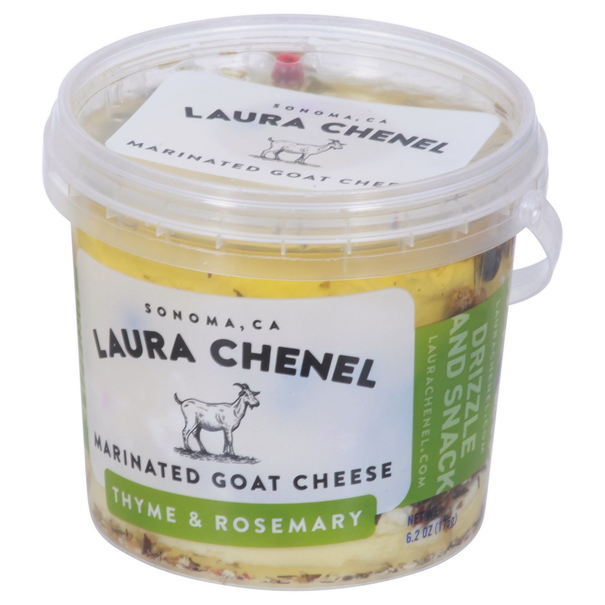 slide 3 of 9, Laura Chenel's Herbs Marinated Cabecou Goat Cheese, 6.2 oz