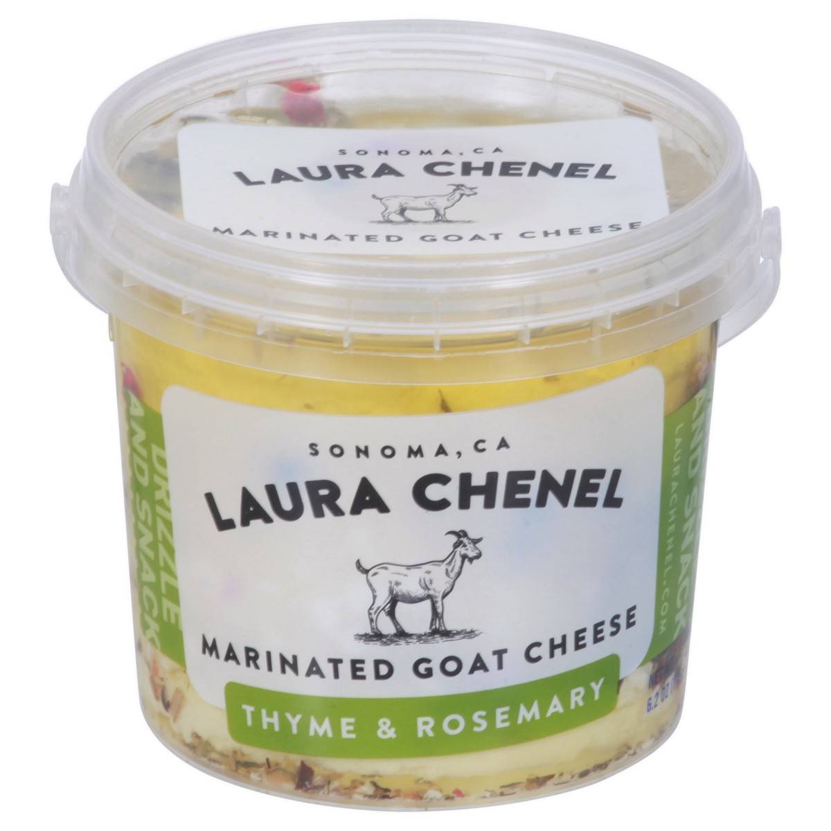 slide 1 of 9, Laura Chenel's Herbs Marinated Cabecou Goat Cheese, 6.2 oz