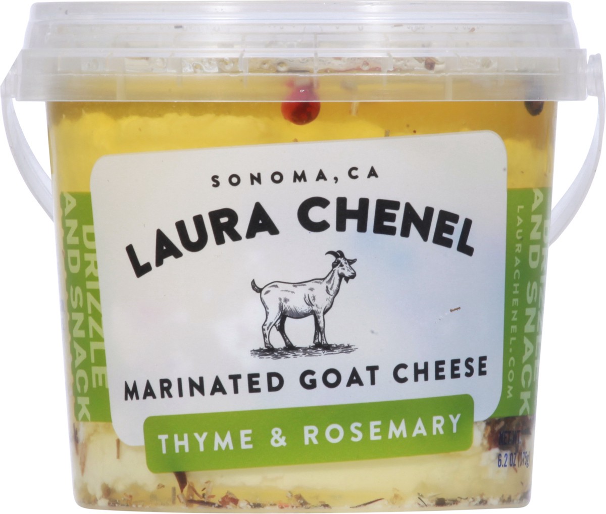 slide 6 of 9, Laura Chenel's Herbs Marinated Cabecou Goat Cheese, 6.2 oz