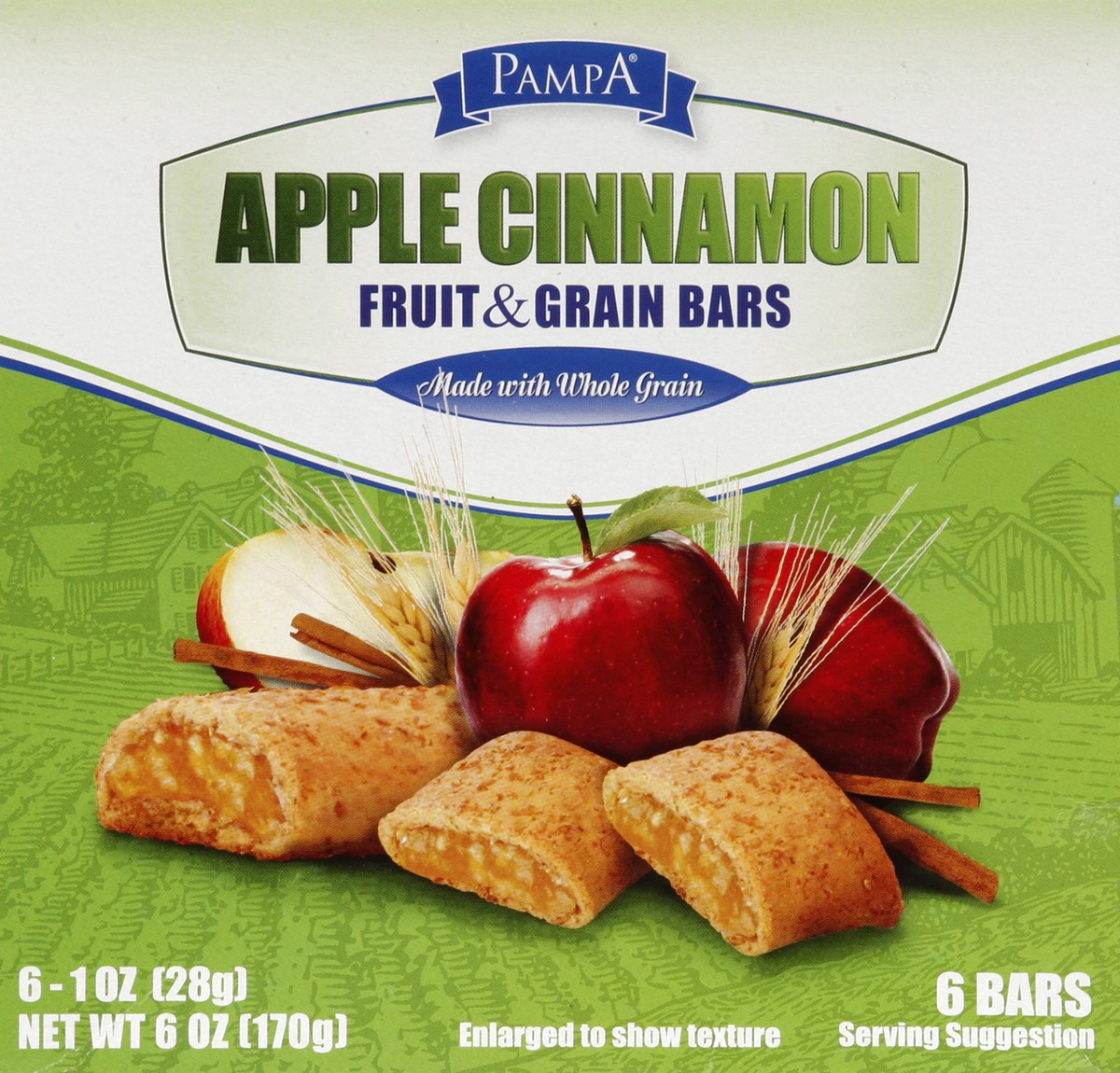 slide 2 of 4, Pampa Apple Cerl Bar, 6 ct