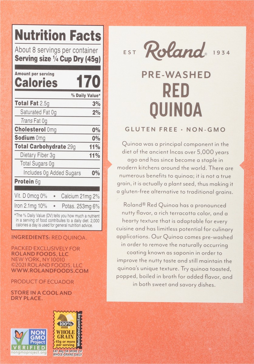 slide 2 of 13, Roland Quinoa - Red, 12 oz