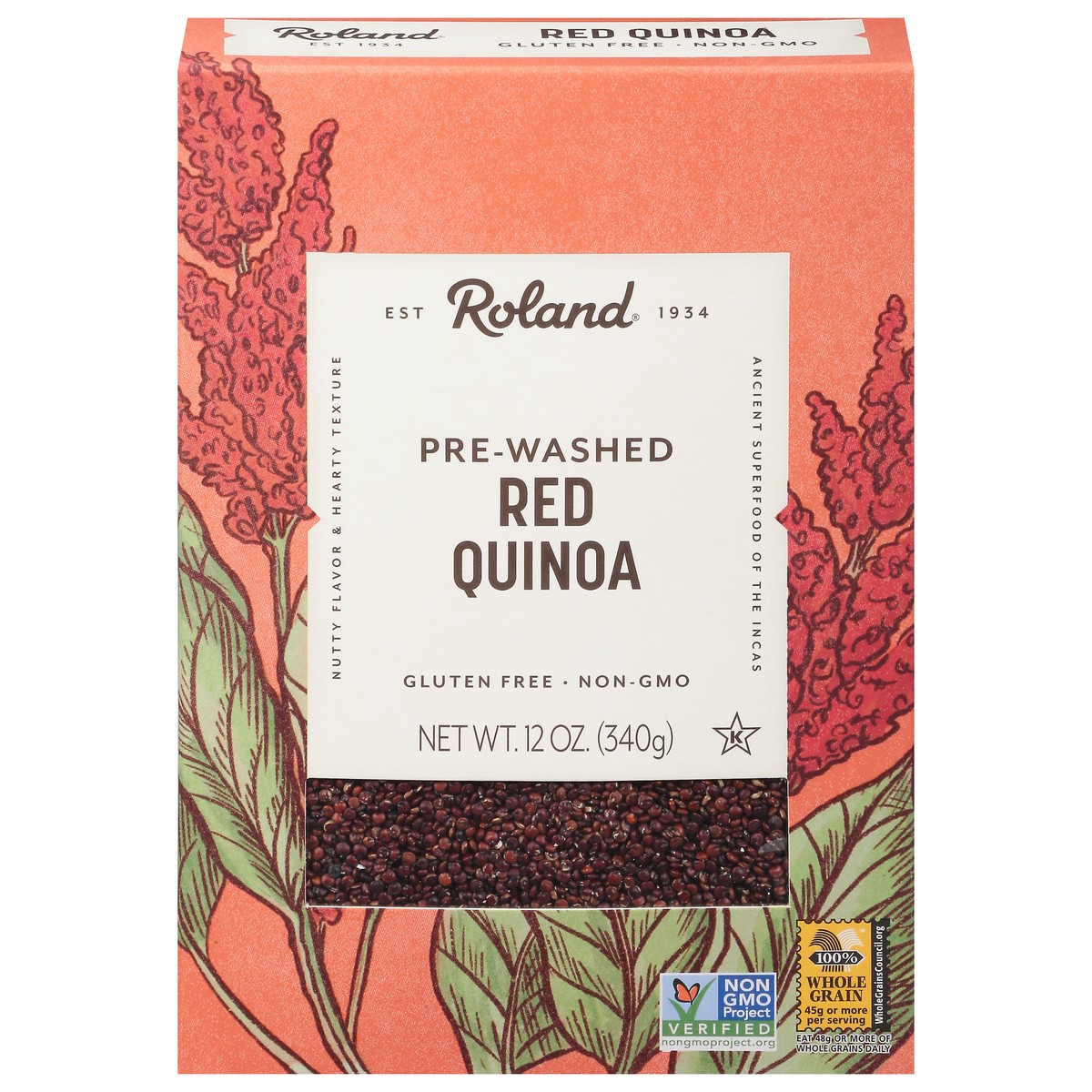 slide 4 of 13, Roland Quinoa - Red, 12 oz