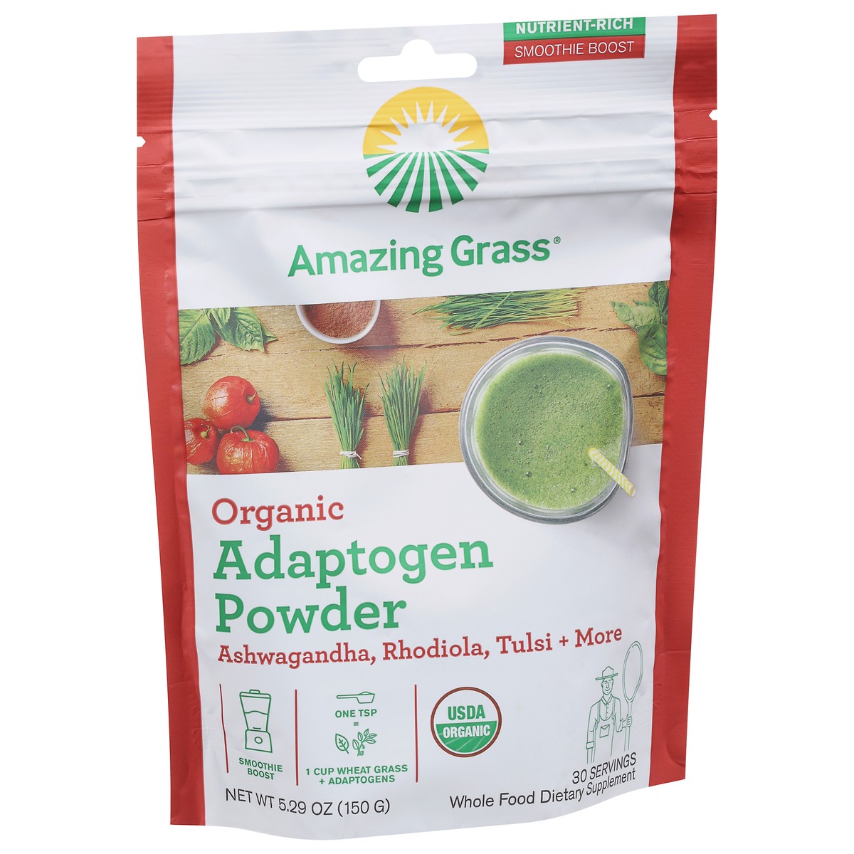 slide 6 of 13, Amazing Grass Organic Adaptogen Powder 5.29 oz, 5.29 oz