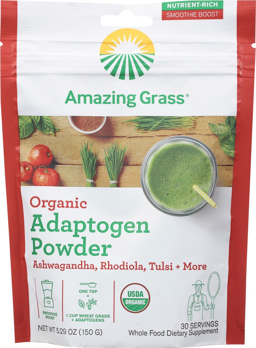 slide 5 of 13, Amazing Grass Organic Adaptogen Powder 5.29 oz, 5.29 oz