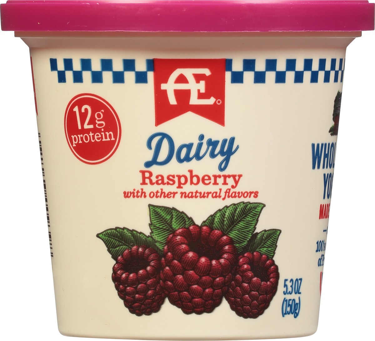 slide 5 of 9, AE Dairy Whole Milk Raspberry Yogurt 5.3 oz, 5.3 oz