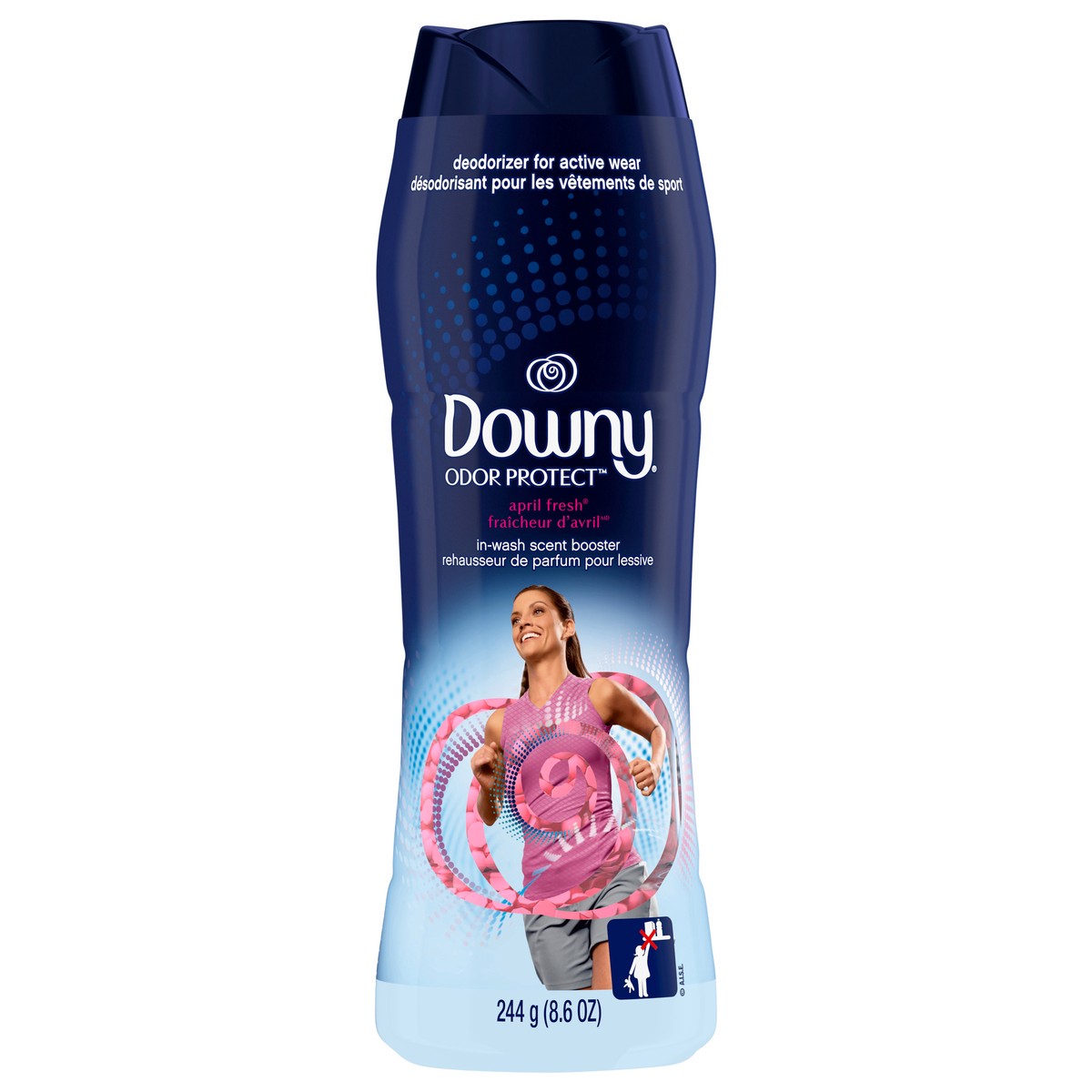 slide 1 of 7, Downy Odor Protect In-Wash Scent Booster Beads, April Fresh, 8.6 oz, 8.6 oz