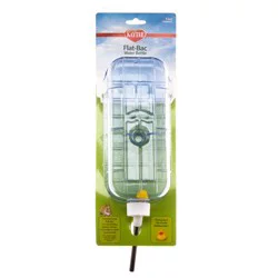 Kaytee Hard Goods Kaytee Flat-Bac Water Bottle Clear 32 oz