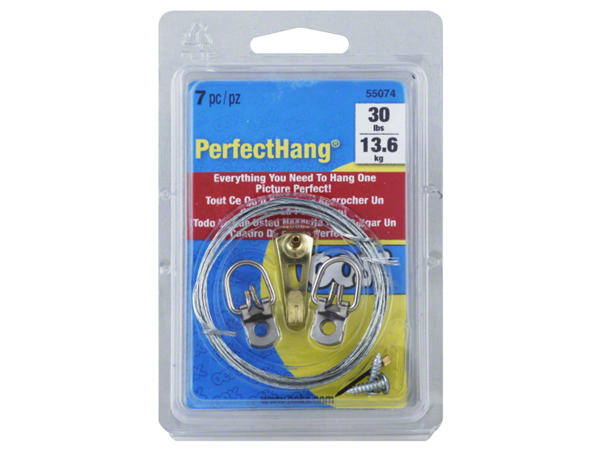 slide 1 of 1, OOK Brass Perfect Hanging Kit, 7 ct