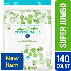 Kroger® Super Jumbo Cotton Balls, 140 ct