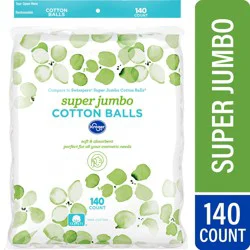Kroger Super Jumbo Cotton Balls, 140 ct