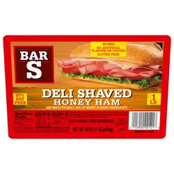 Bar-S Deli Shaved Honey Ham 16 oz