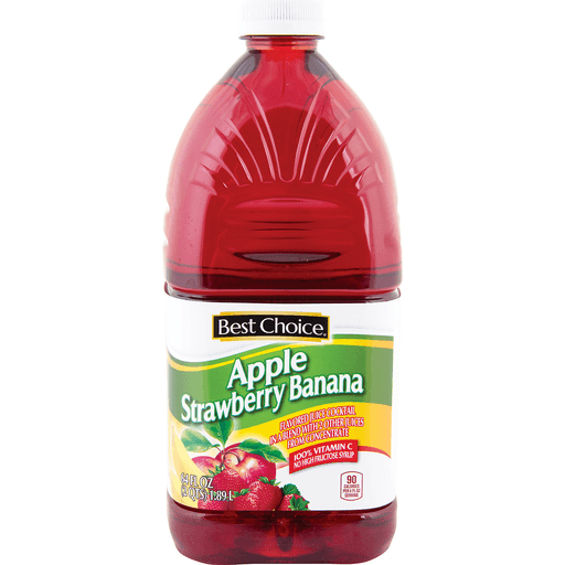 slide 1 of 1, Best Choice Apple Strawberry Banana Juice, 64 oz