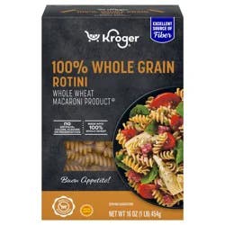 Kroger 100% Whole Grain Salad Rotini Pasta