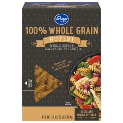 Kroger 100% Whole Grain Salad Rotini Pasta