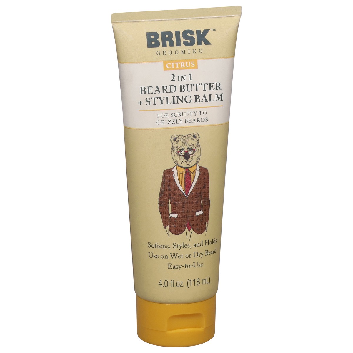slide 8 of 12, Brisk Grooming 2 in 1 Citrus Beard Butter + Styling Balm 4.0 fl oz, 4 oz