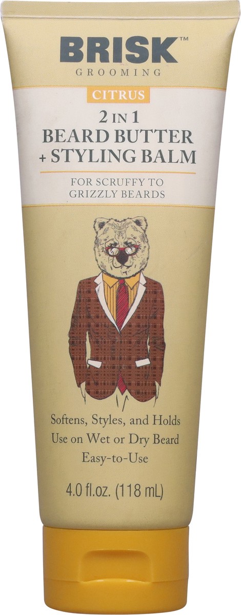 slide 6 of 12, Brisk Grooming 2 in 1 Citrus Beard Butter + Styling Balm 4.0 fl oz, 4 oz