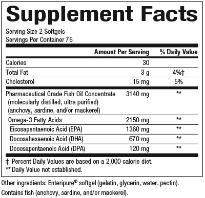 slide 2 of 2, Natural Factors RxOmega-3 Ultra Strength 2,150 mg EPA/DHA/DPA Enteripure, 399 g