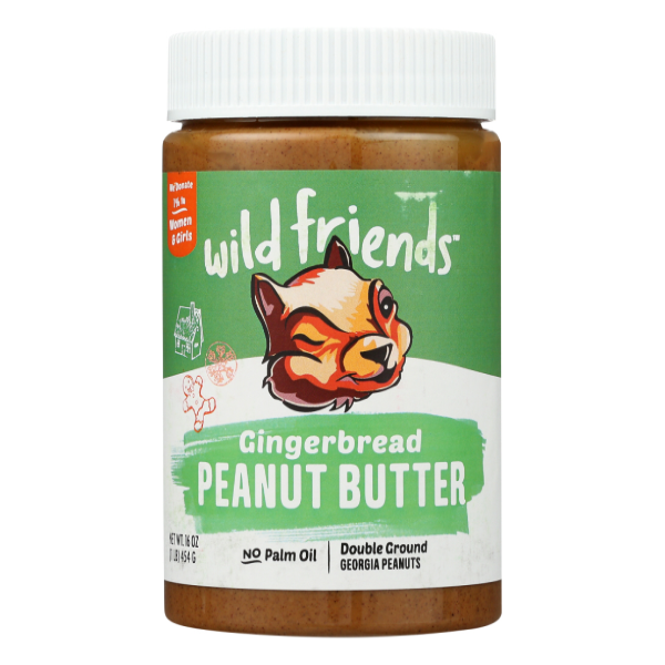 slide 1 of 2, Wild Friends Peanut Butter Gingerbread - 16 Oz, 16 oz