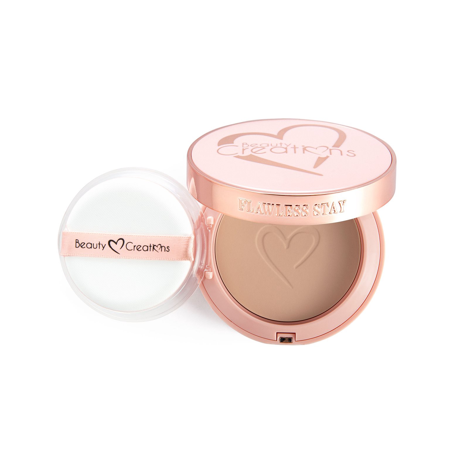 slide 1 of 1, Beauty Creations Flawless Stay Powder Foundation - FSP 4, 1 ct