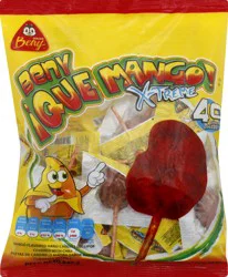 Beny Covered with Chili Mango Flavored Hard Candies Lollipop 40 ea