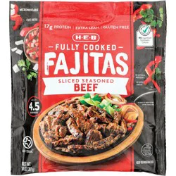 H-E-B Fully Cooked Seasoned Beef Fajitas