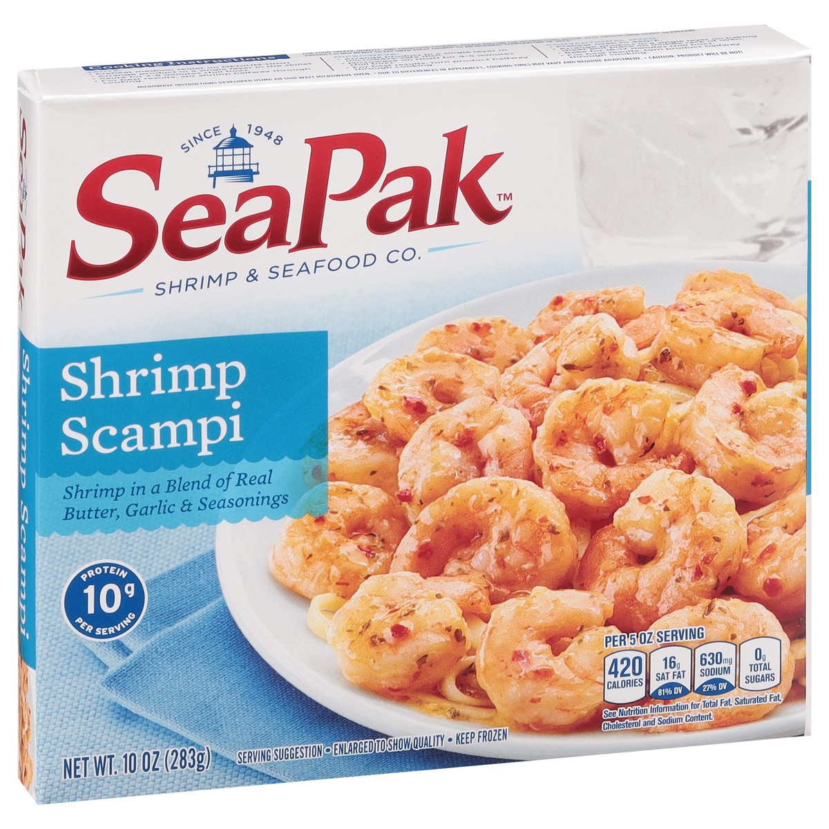 slide 8 of 9, SeaPak Classic Shrimp Scampi 10 oz, 10 oz