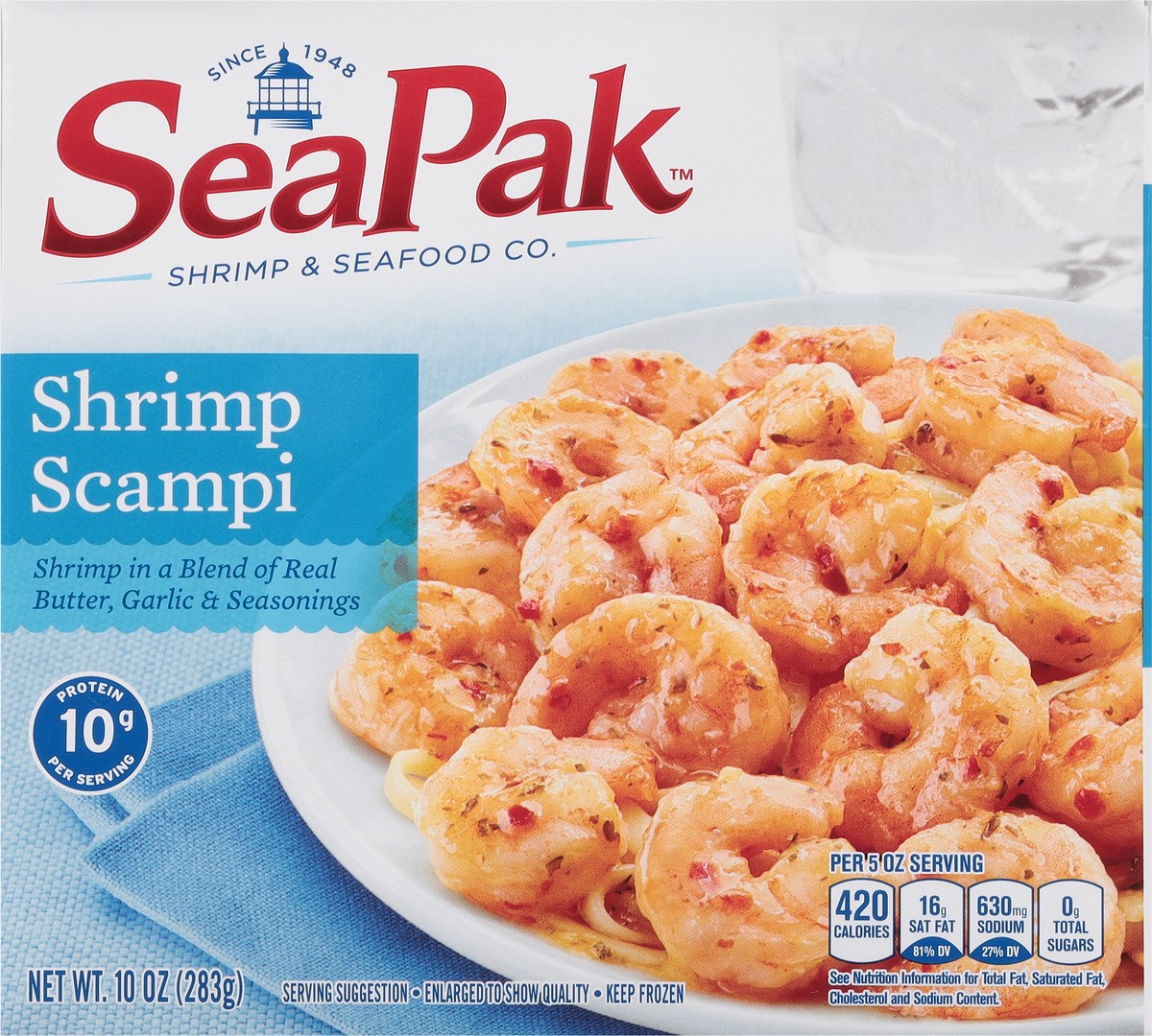 slide 4 of 9, SeaPak Classic Shrimp Scampi 10 oz, 10 oz