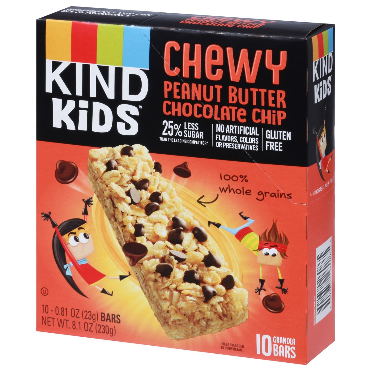 slide 2 of 9, KIND Kids Bars, Peanut Butter Chocolate Chip, 0.81 oz, 10 Count, 10 ct