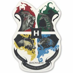 Warner Brothers Harry Potter 4 Houses Wooden Wall Decor