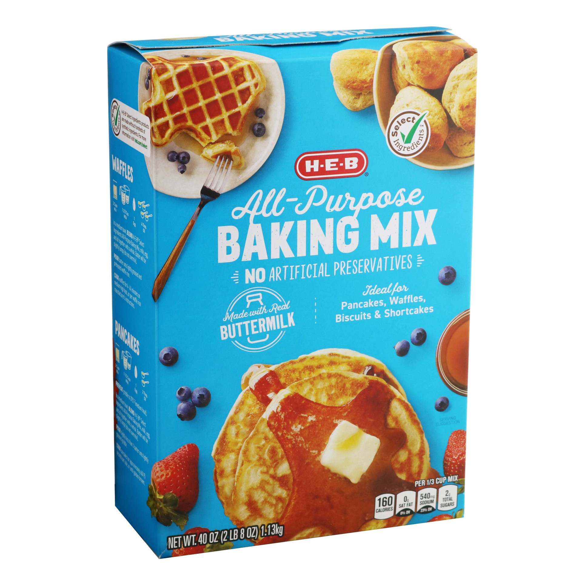 slide 1 of 1, H-E-B All Purpose Baking Mix, 40 oz