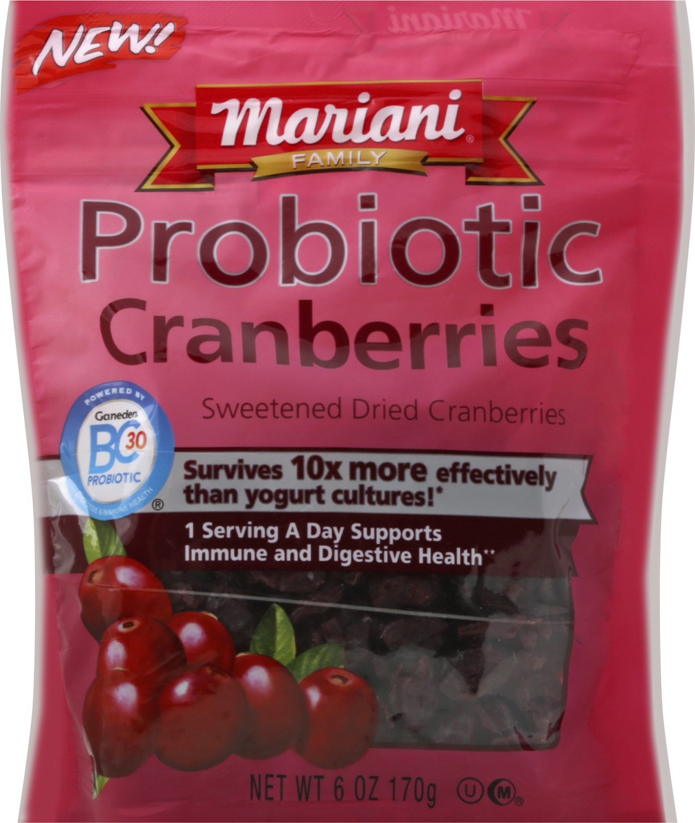 slide 7 of 9, Mariani Probiotic Cranberries, 6 oz