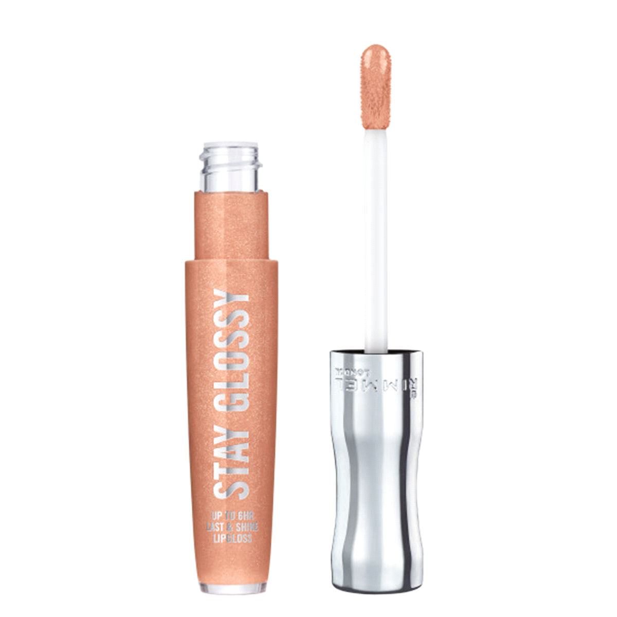 slide 1 of 5, Rimmel London Rimmel Stay GLossy Lip Gloss Honey Lip, 0.18 fl oz