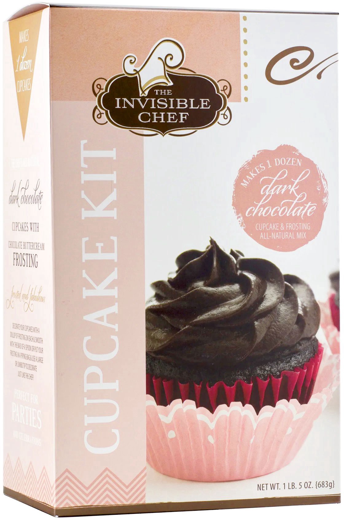 slide 1 of 1, Ic Dark Chocolate Cupcake Kit, 24 oz