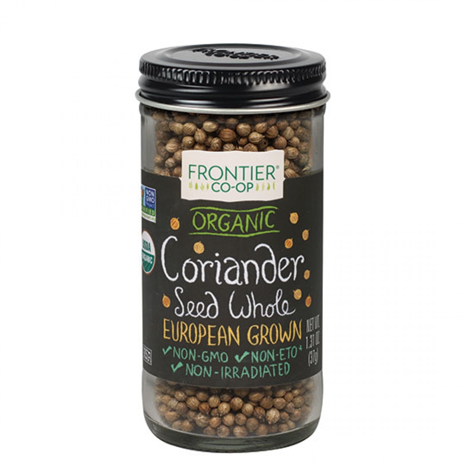 slide 1 of 1, Frontier Coriander Seed Whole Organic, 1.31 oz