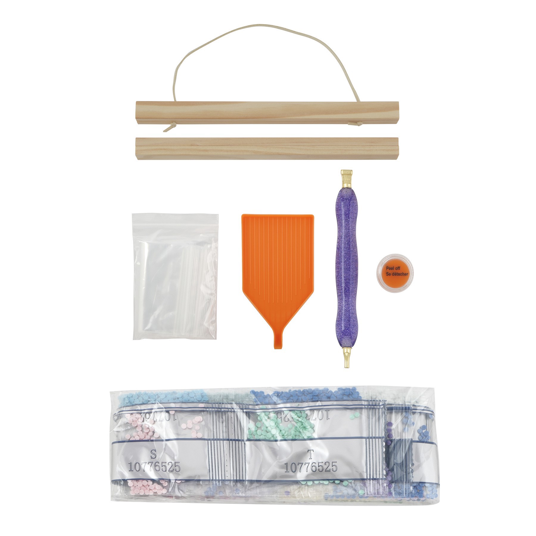 slide 2 of 4, 8" X 10" Neon Pumpkin Diamond Art Kit With Magnetic Frame By Make Market, 8 in x 10 in