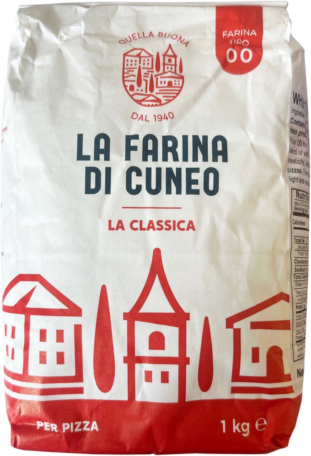 slide 1 of 1, La Farina d Cuneo Italian "00" Pizza Flour, 35.2 oz