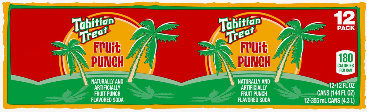 slide 7 of 7, Tahitian Treat Fruit Punch Soda, 12 fl oz cans, 12 pack, 12 ct