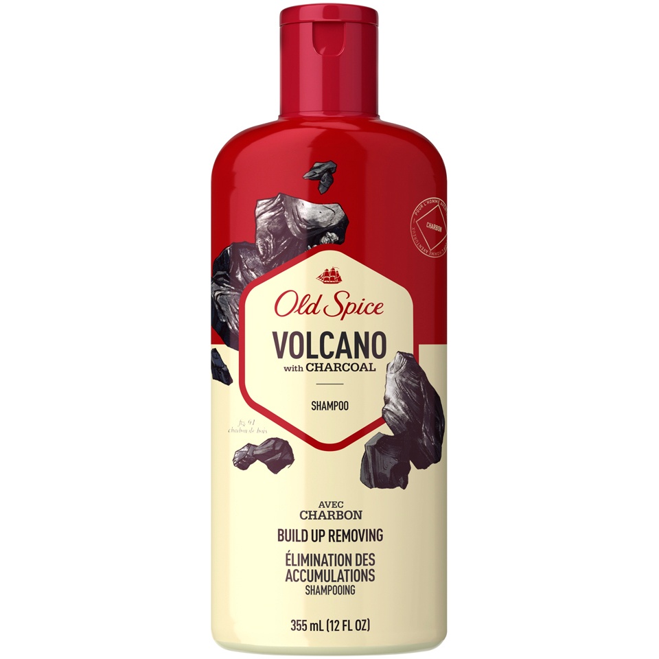 slide 1 of 1, Old Spice Volcano With Charcoal Shampoo, 12 fl oz