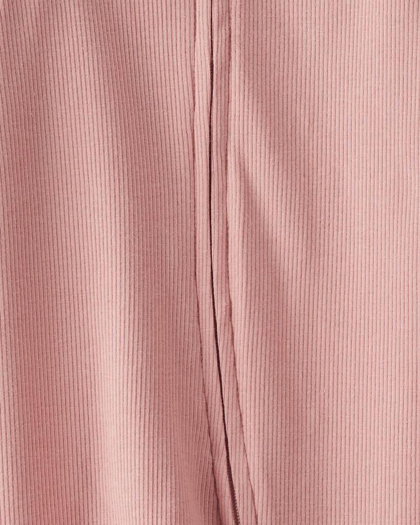 slide 2 of 5, Littleplanet Baby Organic Cotton Rib Sleep & Play Pajamas Rose 6M, 1 ct