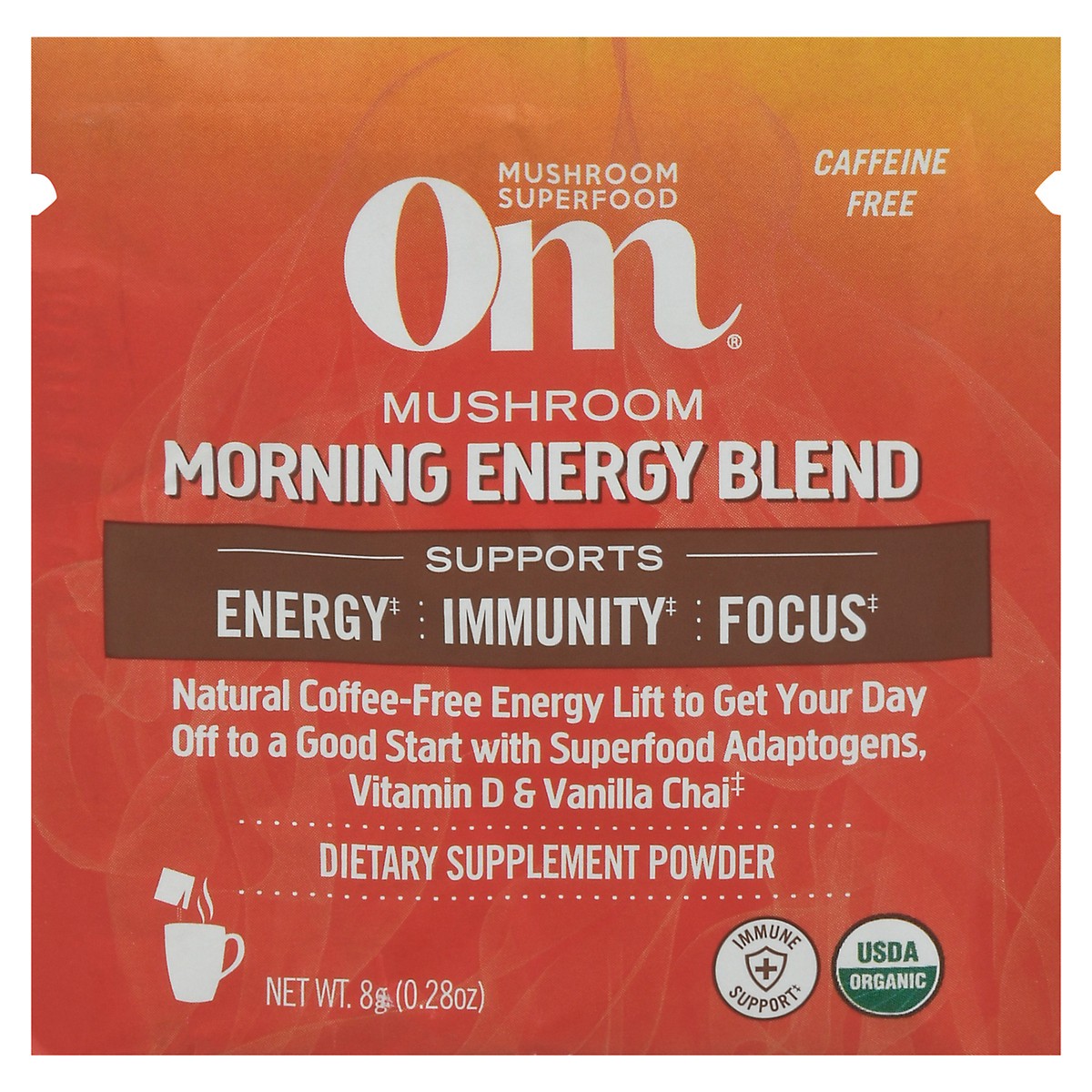 slide 13 of 14, Om Morning Energy Blend, Caffeine Free - 0.28 oz, 0.28 oz