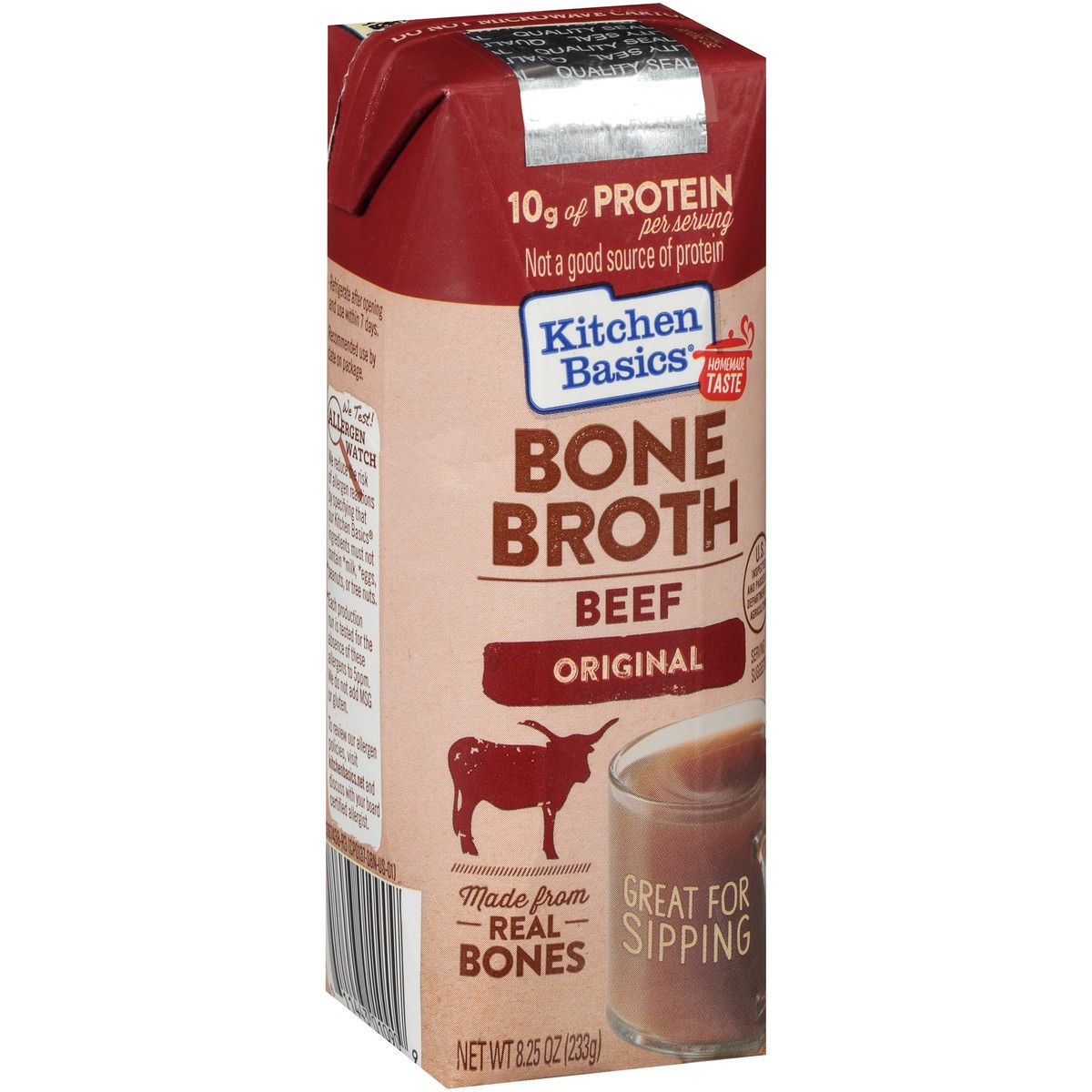 slide 4 of 9, Kitchen Basics Original Beef Bone Broth, 8.25 fl oz, 8.25 fl oz