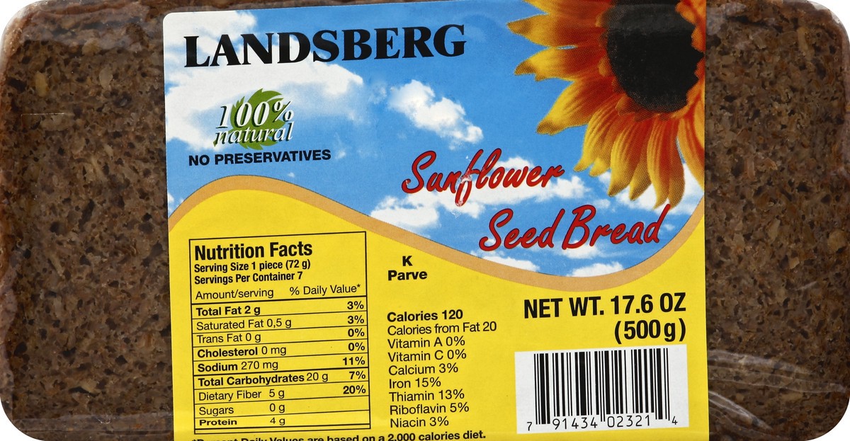 slide 5 of 5, Landsberg Bread 17.6 oz, 17.6 oz