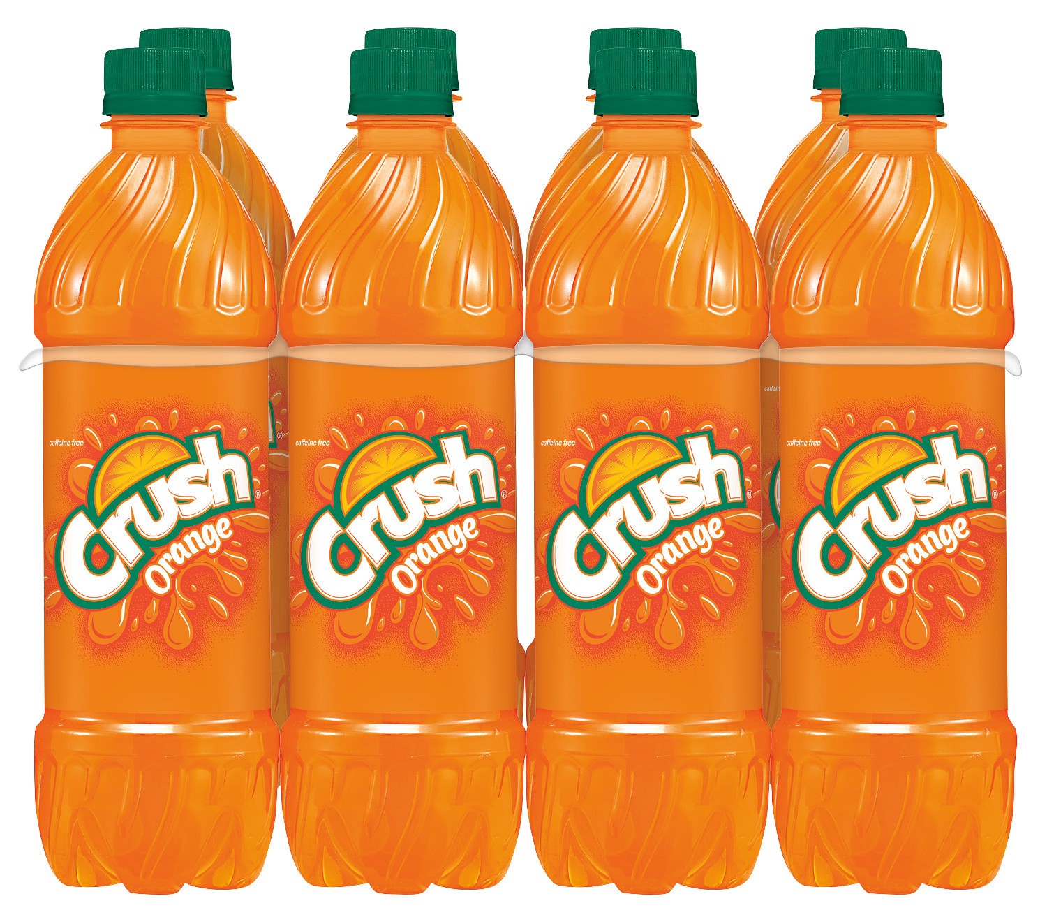 slide 1 of 4, Crush Orange Soda, .5 L bottles, 8 pack, 16.9 fl oz